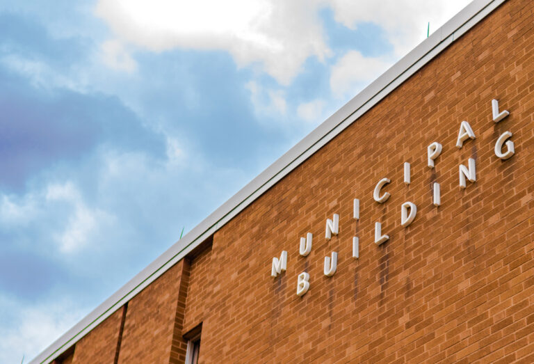 A municipal building.
