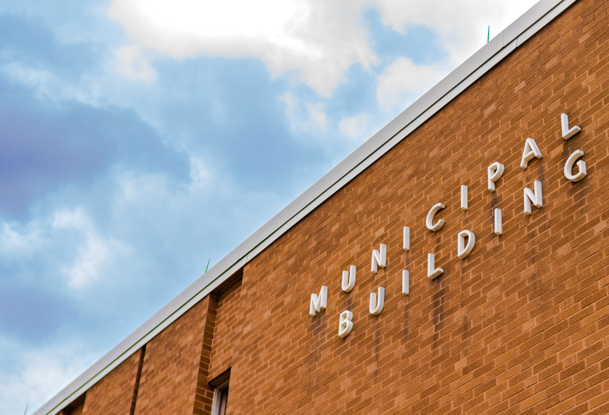 A municipal building.