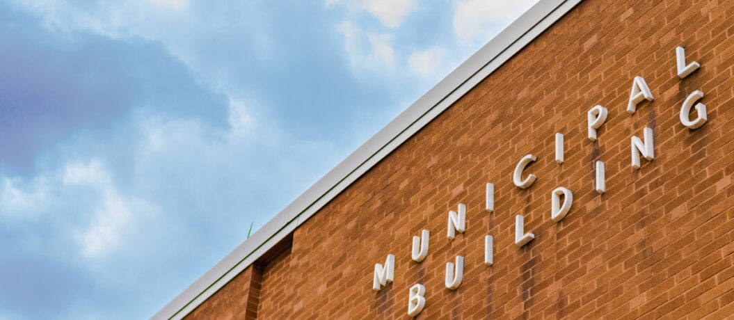A municipal building.