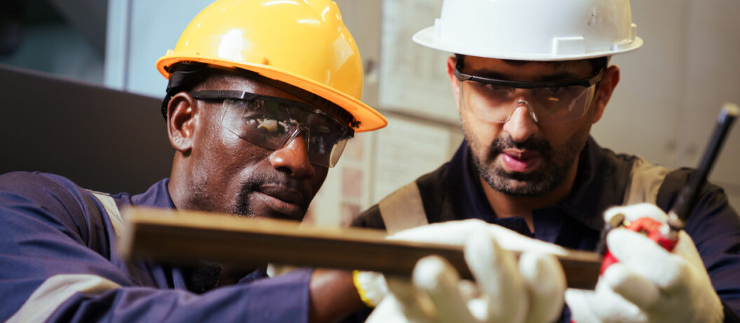 Two workers doing maintenance