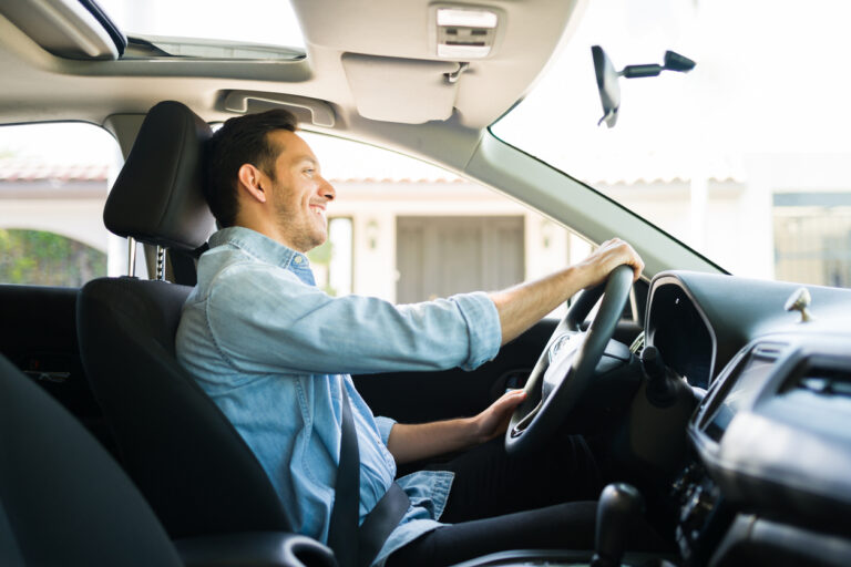 driver in car