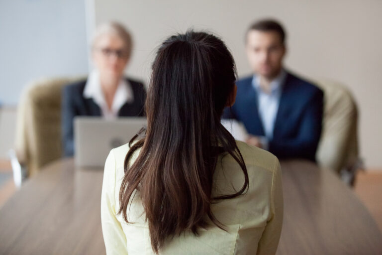 interviewing candidate