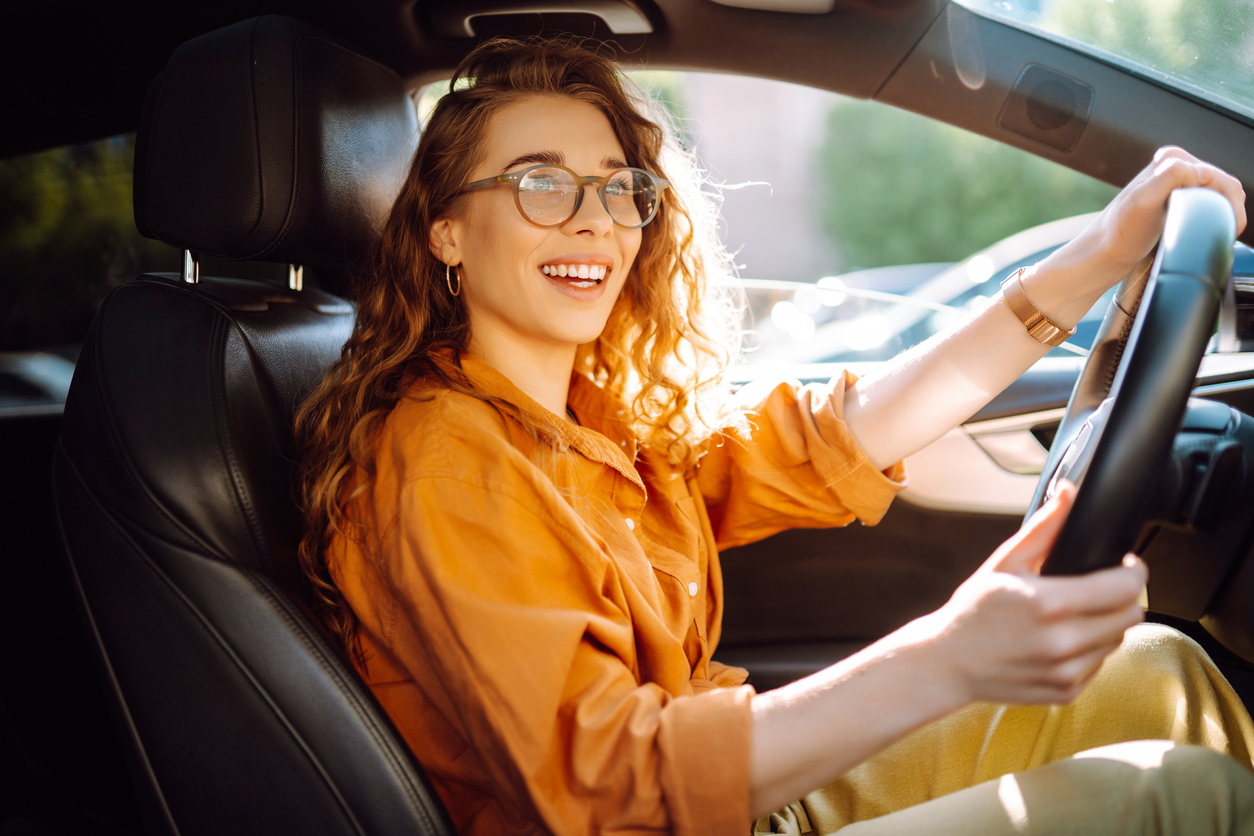 A fleet driver demonstrates vehicle performance.