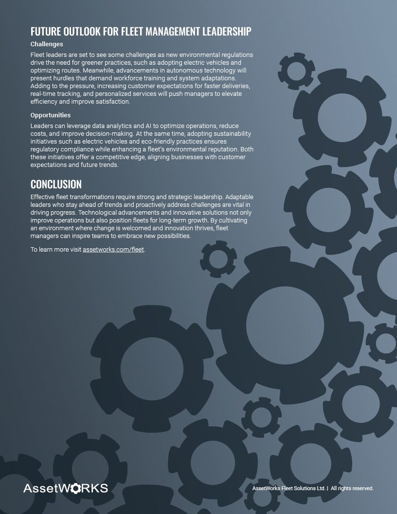 Leadership Strategies for Managing Fleet Transformation8